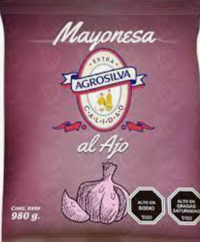 [AGROSILVA] MAYONESA AL AJO AGROSILVA 980 GR
