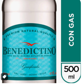 [COCA COLA] AGUA BENEDICTINO CON GAS 500 CC