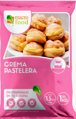 [MACRO FOOD] CREMA PASTELERA MACRO FOOD 1K